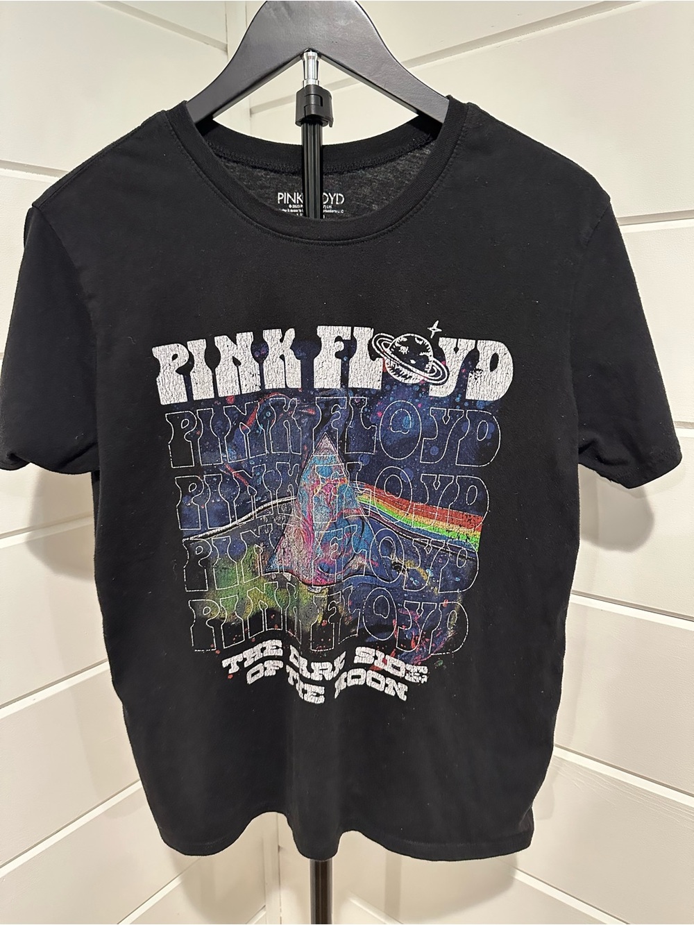 Pink Floyd The Dark Side of The Moon Graphic 1973 Black Tee. Size: Small Women’s